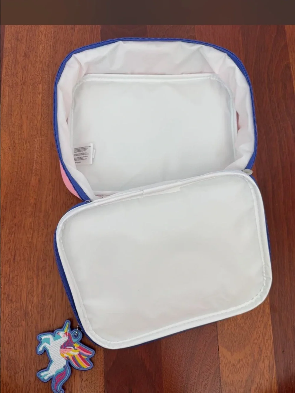 Crocodile Creek Pink Unicorn Kids Lunch Bag with Rainbows